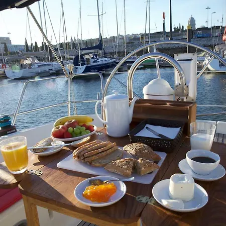 Botel Yacht With View Of Historic Lisboa